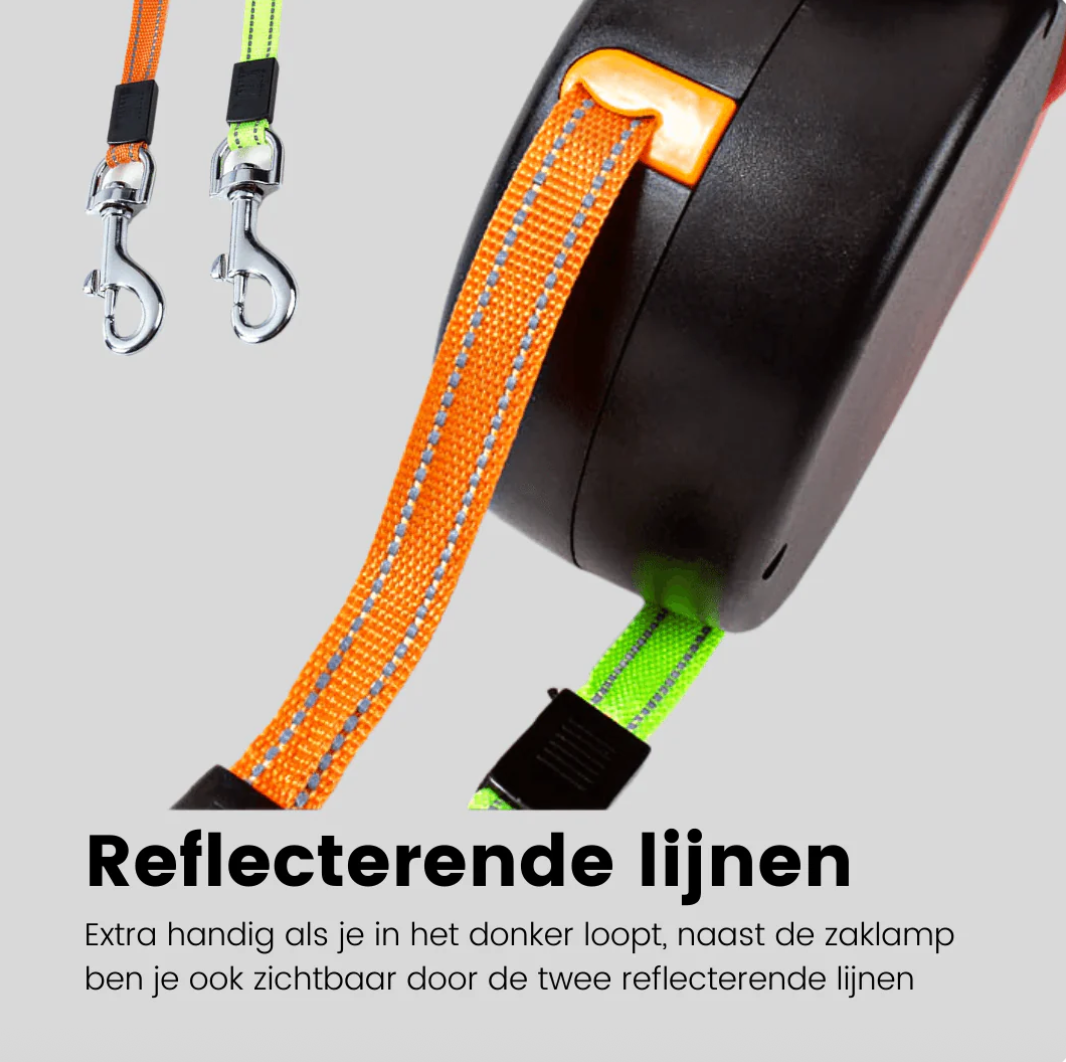 DuoLeash™ – 2-in-1 Hondenriem met Licht