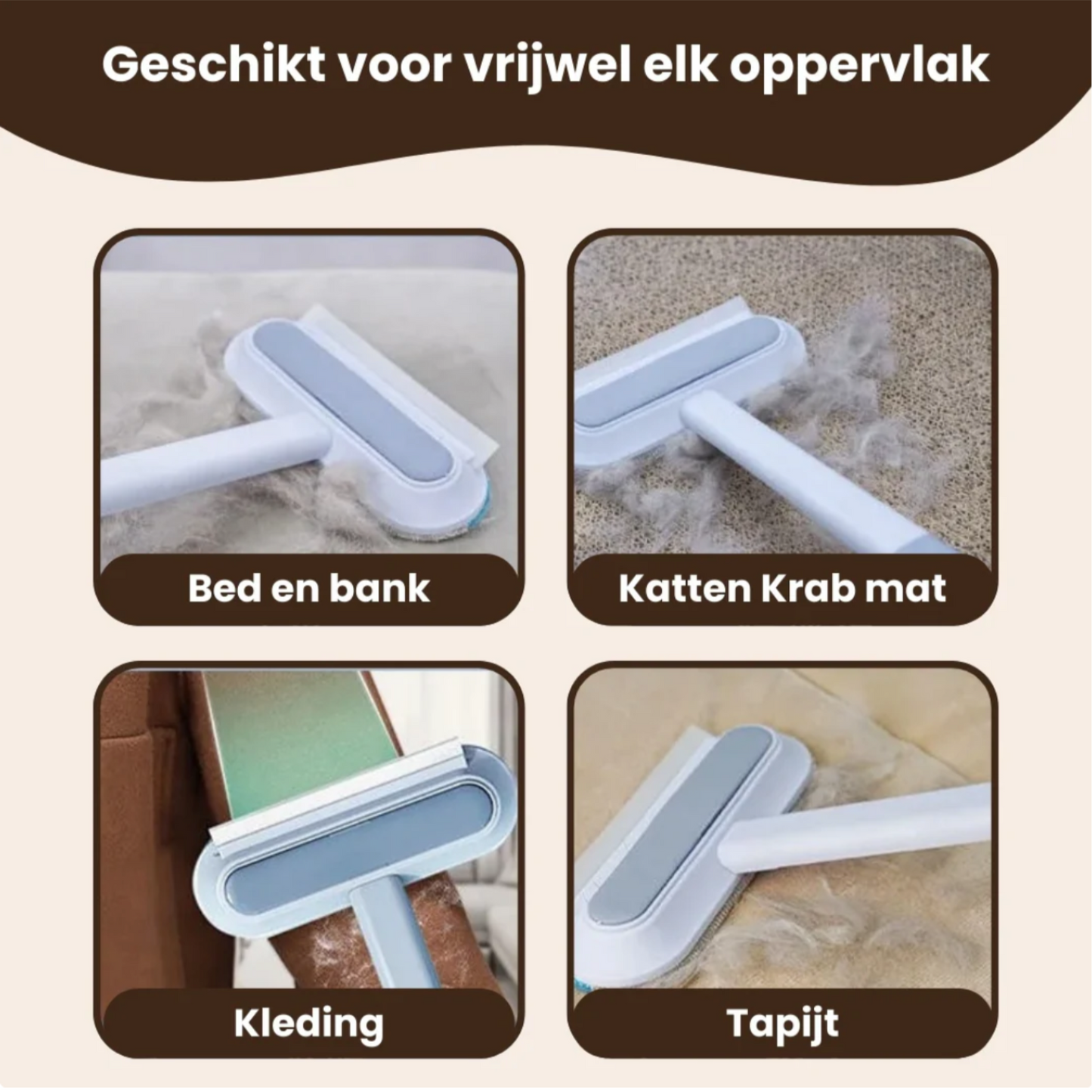 PetWipe Pro™ - 3- in - 1 Huisdierhaar Verwijderaar