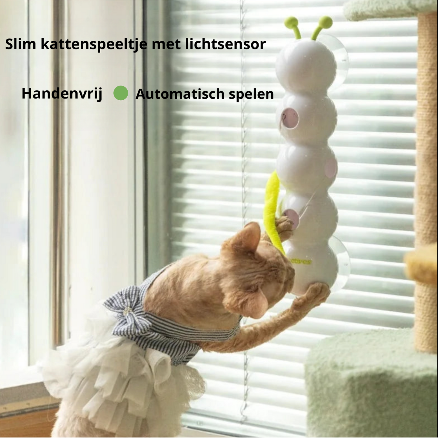WiggleTail™ SlimmeWorm Kattenspeelgoed