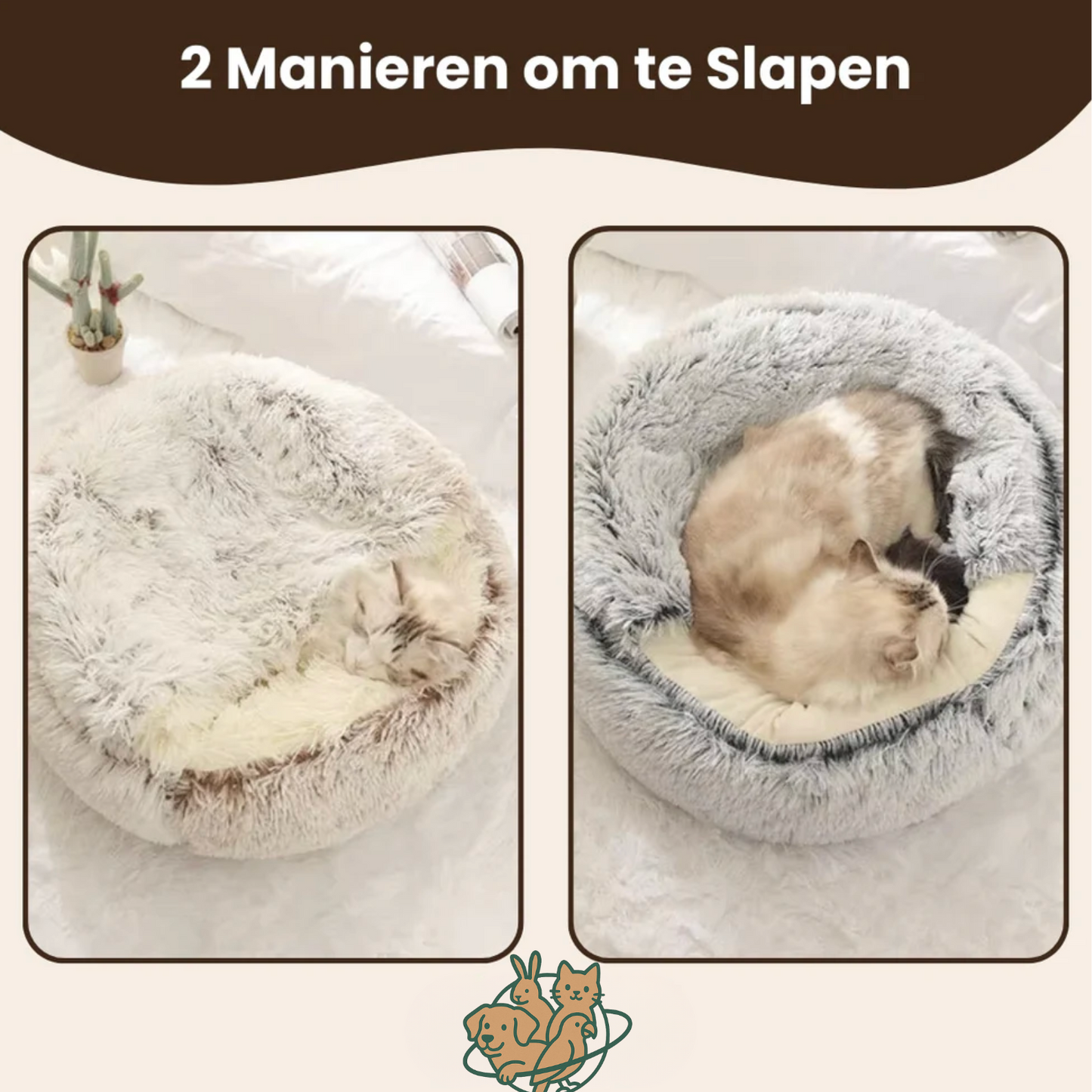 PootjesPlanet™ Kalmerend Slaapnest – Ultiem Comfort voor Jouw Huisdier