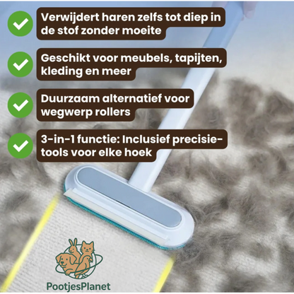 PetWipe Pro™ - 3- in - 1 Huisdierhaar Verwijderaar